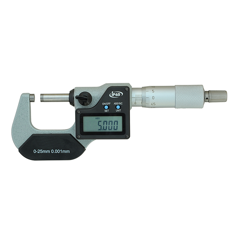 Precision IP65 Digital Outside Micrometer Of Inch & Metric With Data Output