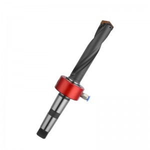 Indexable Spade Drill Holder With Helical Flute Holder And Taper Shank