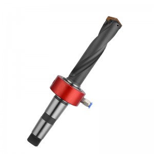 Indexable Spade Drill Holder With Helical Flute Holder And Taper Shank