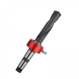 Indexable Spade Drill Holder With Helical Flute Holder And Taper Shank