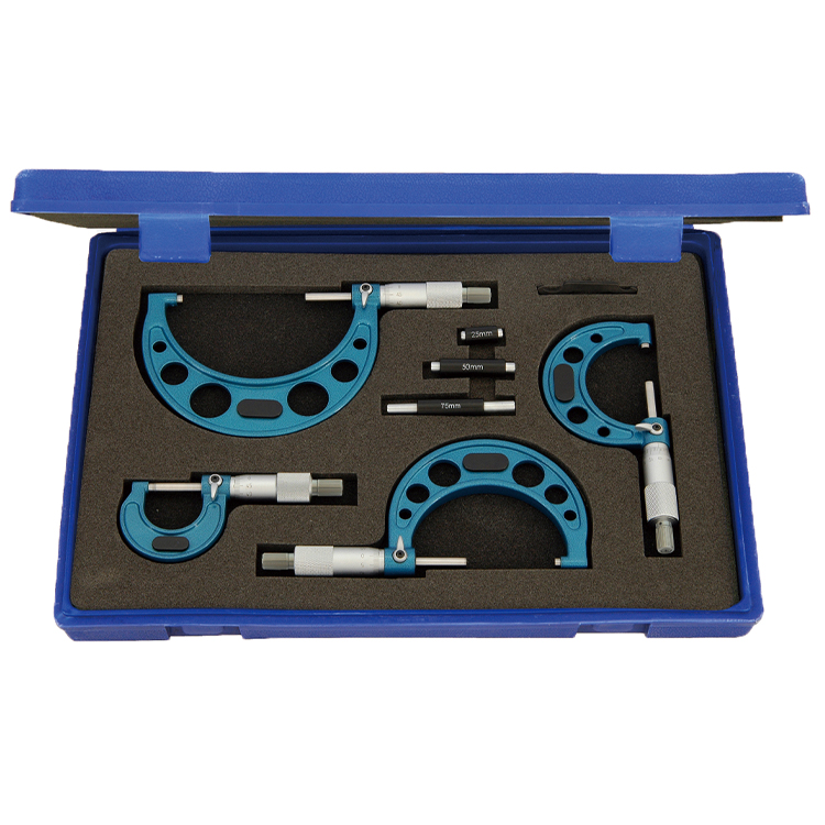 Outside Micrometer Set Of Inch & Metric Wi...