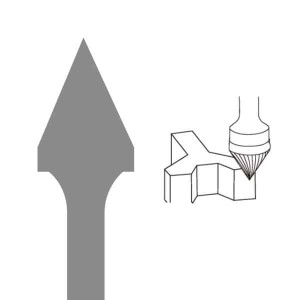 Type J-60 Degree Cone Tungsten Carbide Rotary Burr