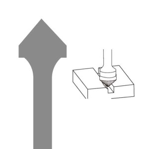Type K-90 Degree Cone Tungsten Carbide Rotary Burr